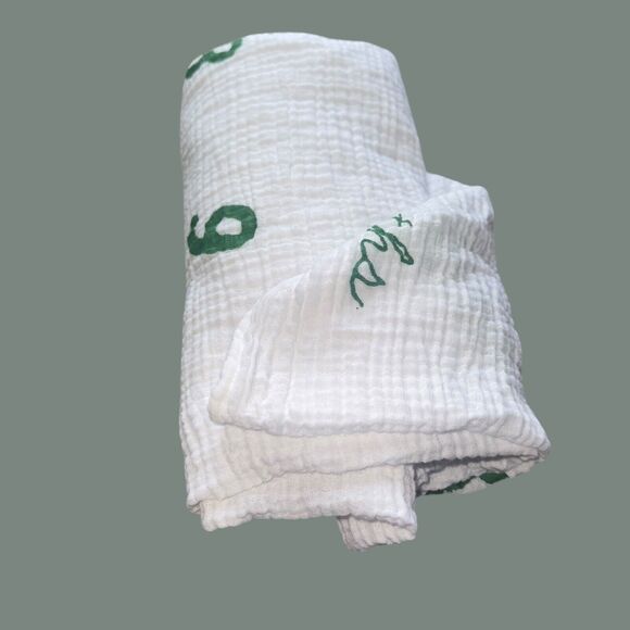 CR Gibson Baby Monthly Milestone Blanket Muslin 100% Cotton - Picture 9 of 13